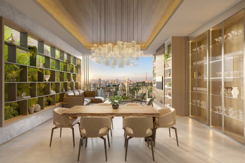 Perspectiva Ilustrada do Apartamento de 78 m²