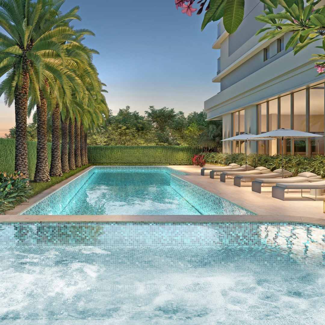 Perspectiva Ilustrada da Piscina Externa